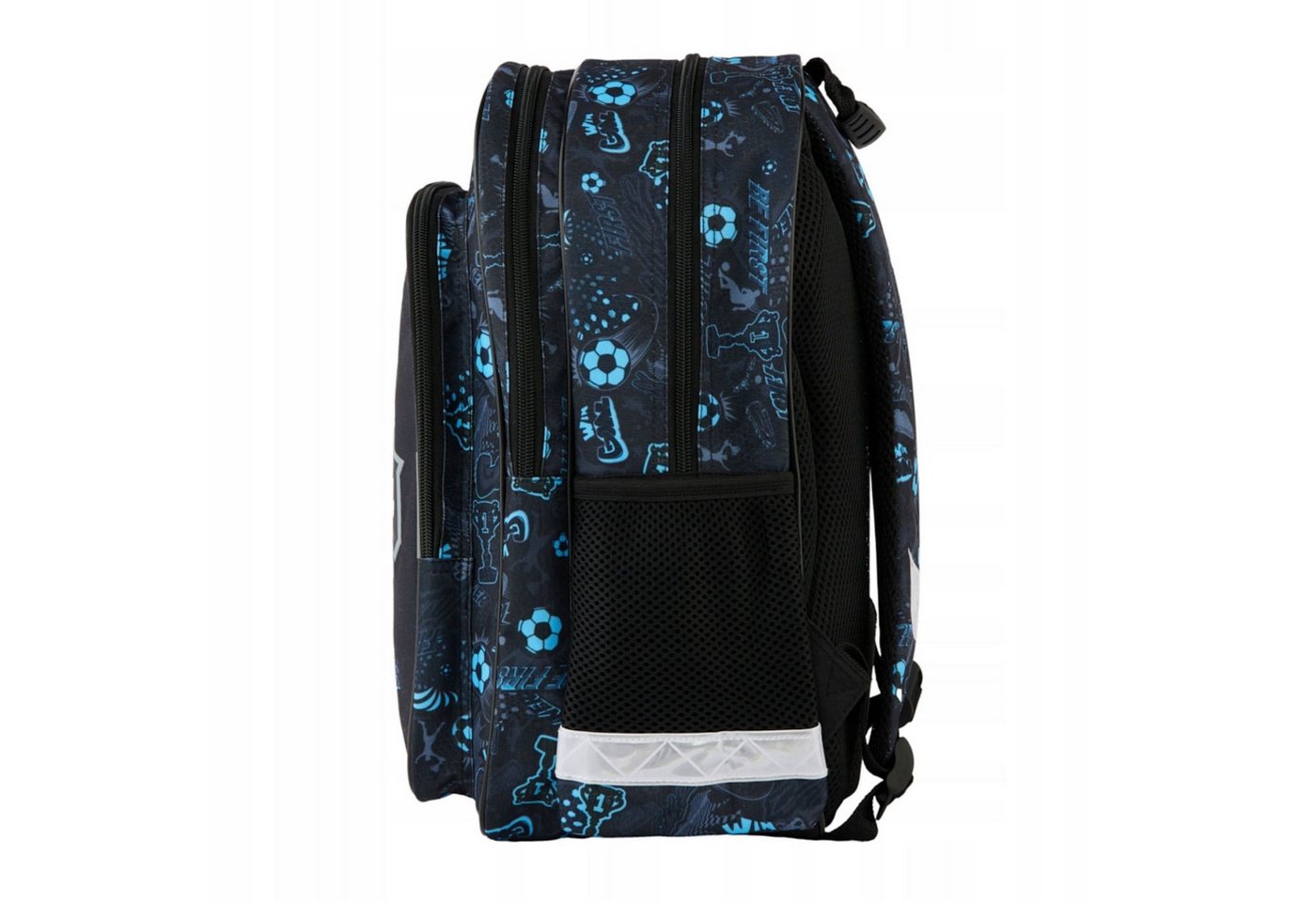 Festivalartikel Schulrucksack Schulrucksack Fußball Design 1-3 Klasse Jungen, Wasserfest, Leicht Bild 5