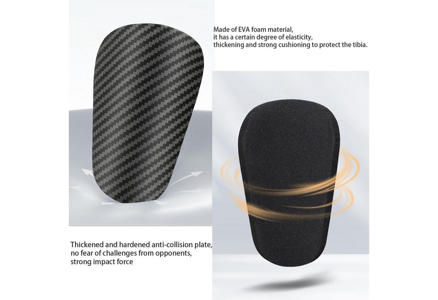 FELIXLEO Schienbeinschonerhalter 2 Stk Fussball Schienbeinschoner kleine Shin Pads Set Bild 5