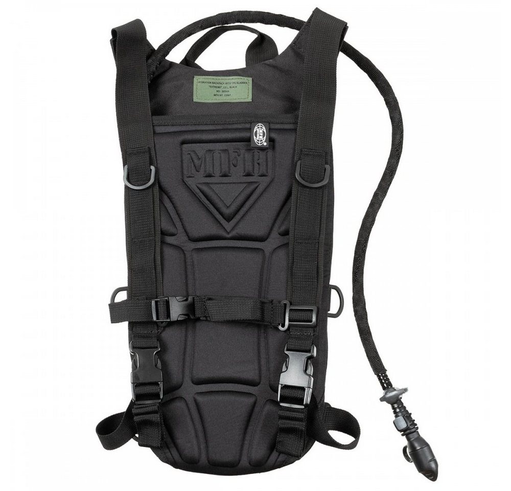MFH Trinkrucksack Trinkrucksack m. TPU-Beutel, EXTREME, 2,5 Liter, schwarz (Set, inkl. Trinksystem)