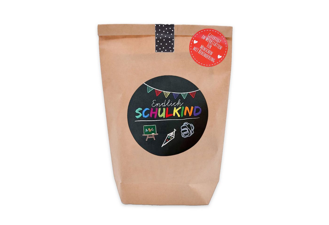 itenga Wundertüte itenga Endlich Schulkind Wundertüte braun 14x22cm Bild 2