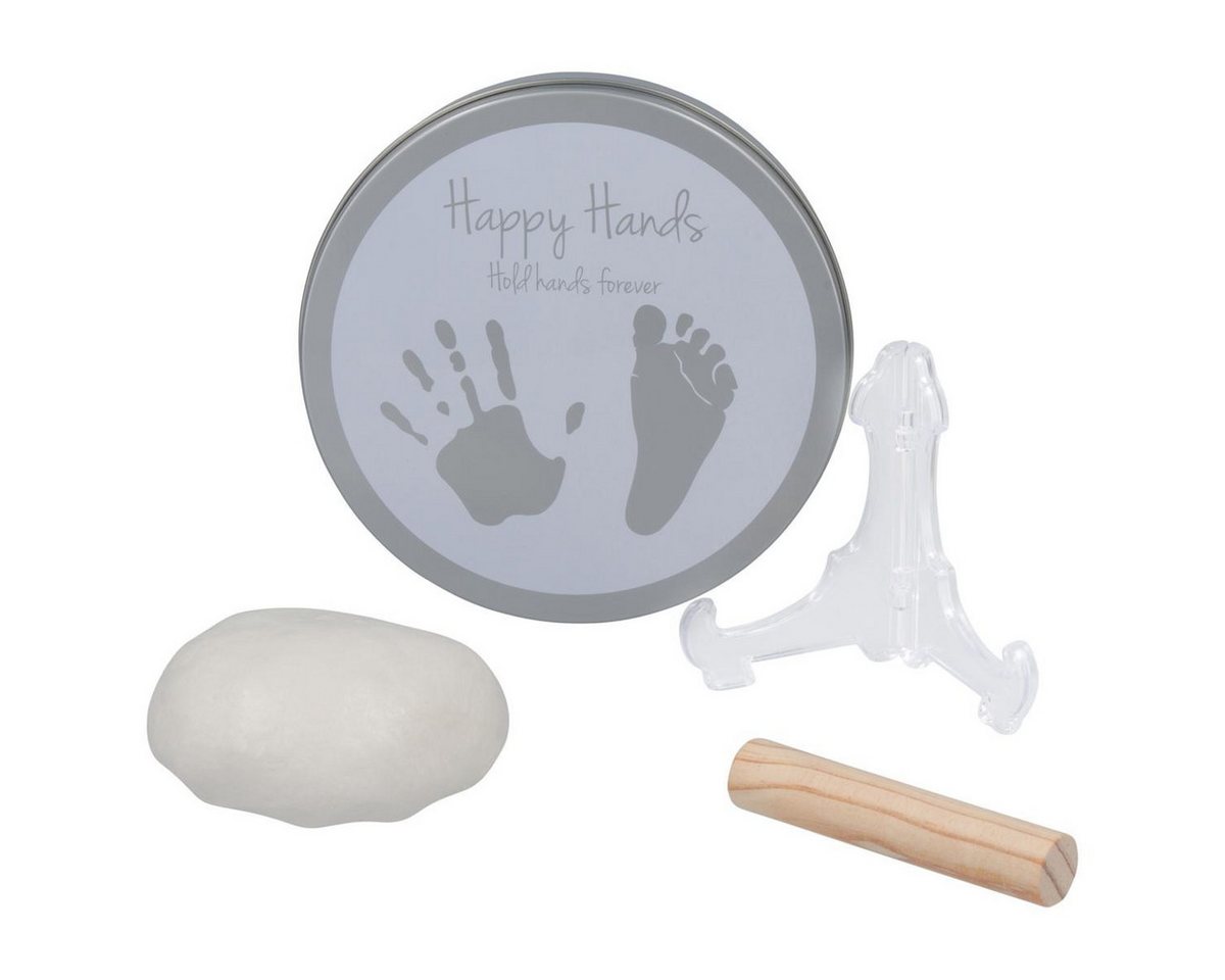 Dooky Handabdruck-Set Happy Hands 2D Runde Dose