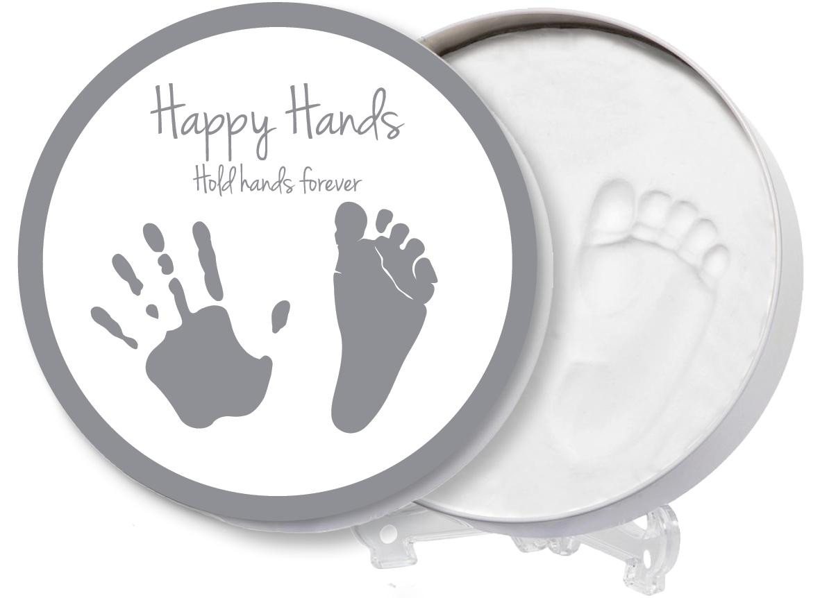Dooky Handabdruck-Set Happy Hands 2D Runde Dose Bild 3