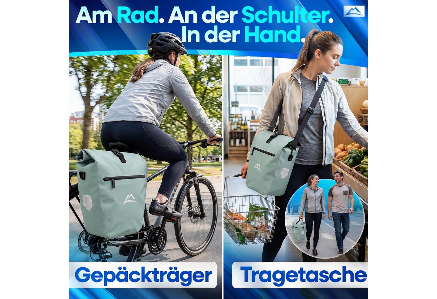 Nextcover Fahrradtasche Nextcover® Fahrradtasche für Gepäckträger Bild 2
