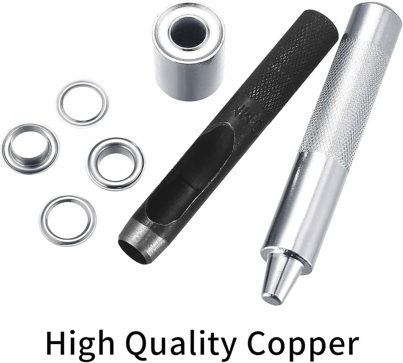 FELIXLEO Schutzplane 100er Ösenzange Set 10mm Metall Ösen Werkzeug für Stoff Leder Planen (100-St)