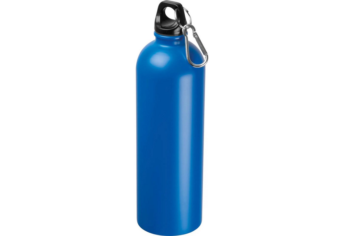 Easy Gifts Trinkflasche Edelstahl Trinkflasche / mit Karabiner / 750ml / Farbe blau