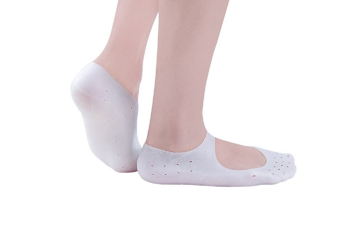 COOL-i ® Funktionssocken Feuchtigkeitsspendende Silikon-Fußsocken – 1 Paar weiche Anti-Riss-Socken zur Pflege trockener & rissiger Fußhaut Bild 3