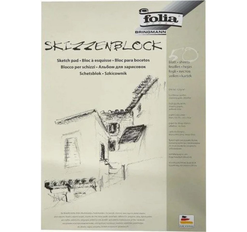JAXON Skizzenblock JAXON Ölkreiden+ folia Skizzenblöcke Kreative Entfaltung, Perfekt für jede kreative Technik