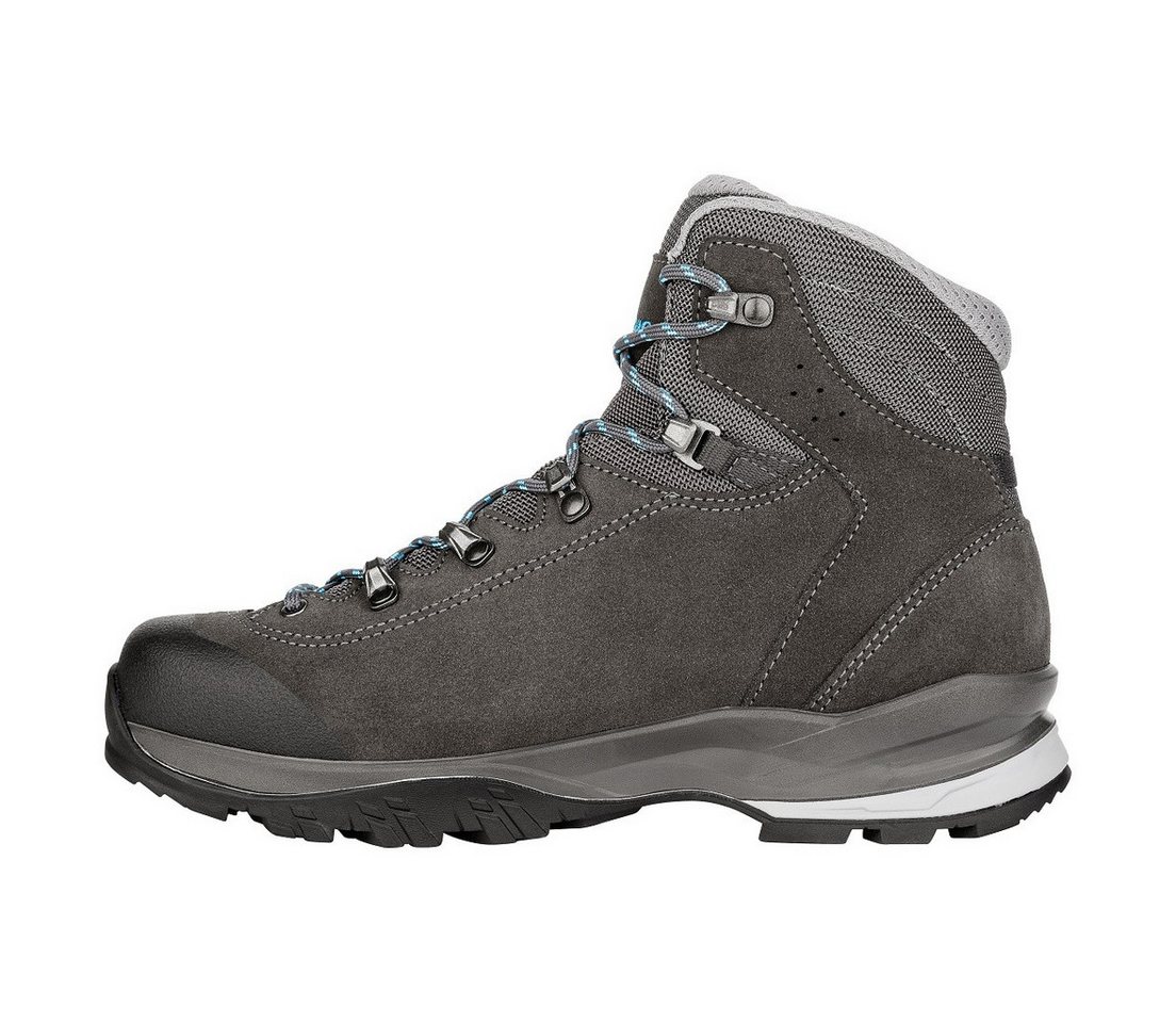 Lowa Tucana GTX (Trekking, Spaltleder, wasserdicht) schieferbraun/türkis Wanderschuh