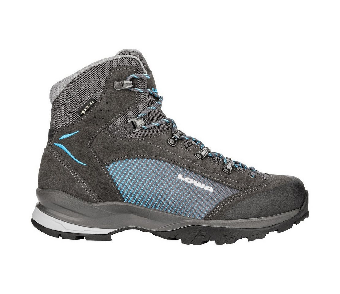 Lowa Tucana GTX (Trekking, Spaltleder, wasserdicht) schieferbraun/türkis Wanderschuh Bild 3