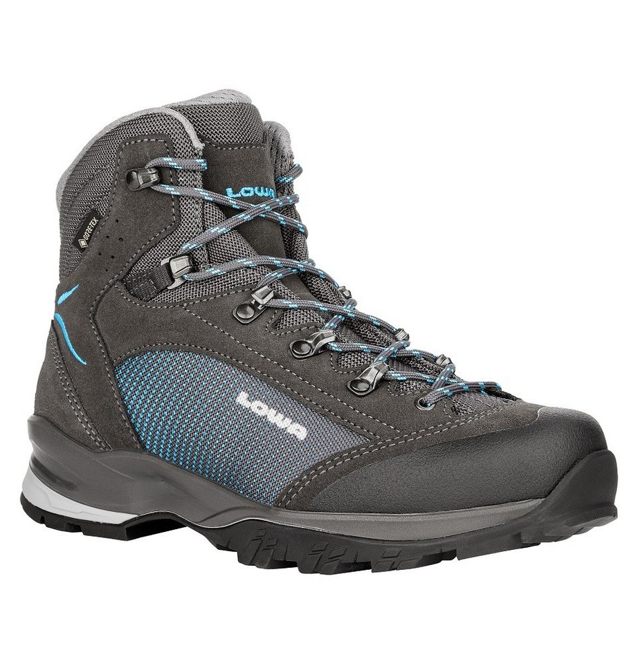 Lowa Tucana GTX (Trekking, Spaltleder, wasserdicht) schieferbraun/türkis Wanderschuh Bild 5