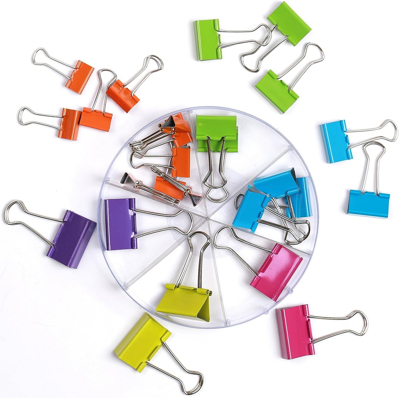 CALCUSO Büroklammer – 26 Vielzweckklammern in 6 Farben, sortiert in Box Bild 4