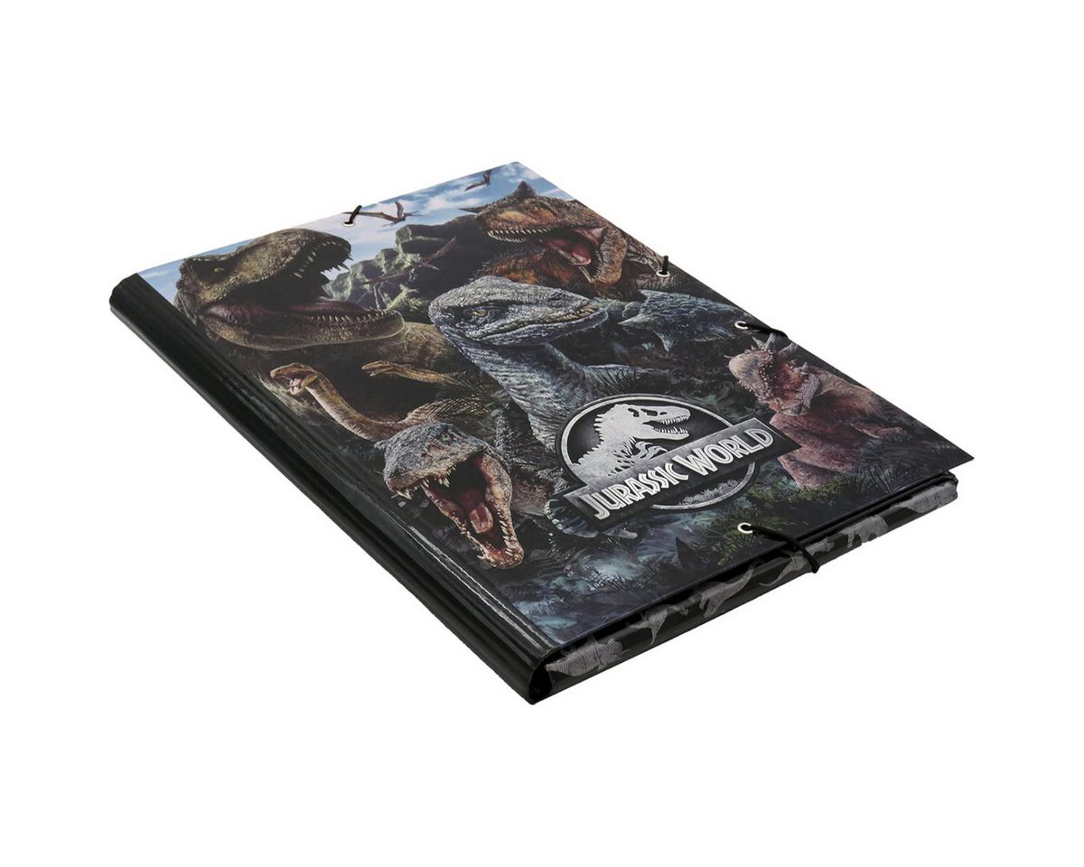 Jurassic World Organisationsmappe Ordner mit Klappen A4 Dokumentenmappe Schulordner Bild 3