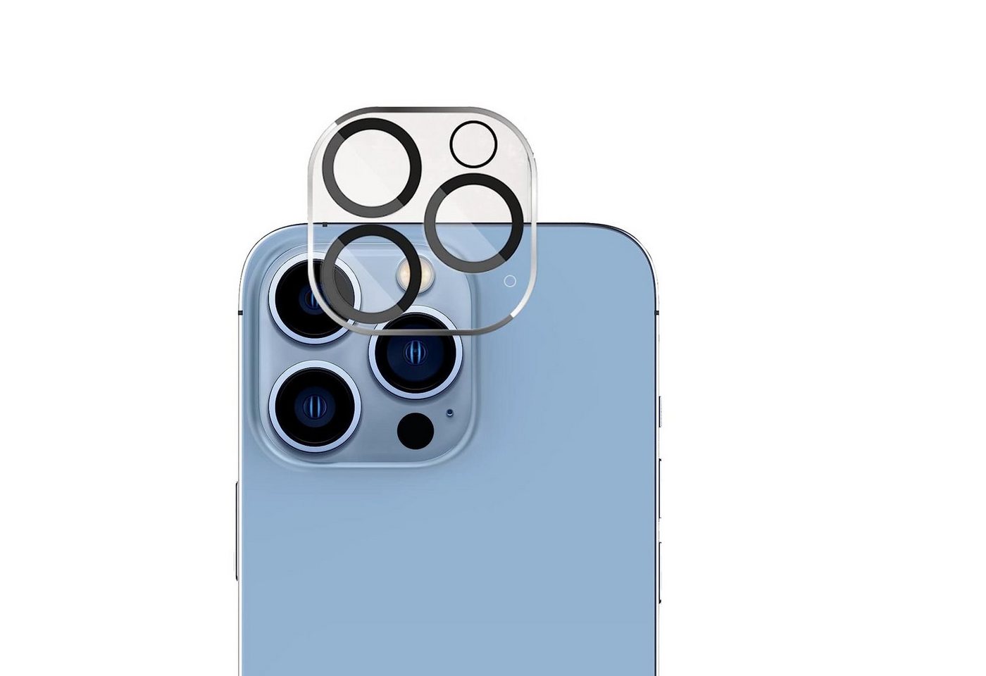 Ventarent Schutzfolie für iPhone 15 Pro / iPhone 15 Pro Max Kameraschutz Linse Camera Glas, (Kamera Schutz, 1-St., inkl. Reinigungstuch), Transparent, Stoßschutz, Smartphone Bild 2