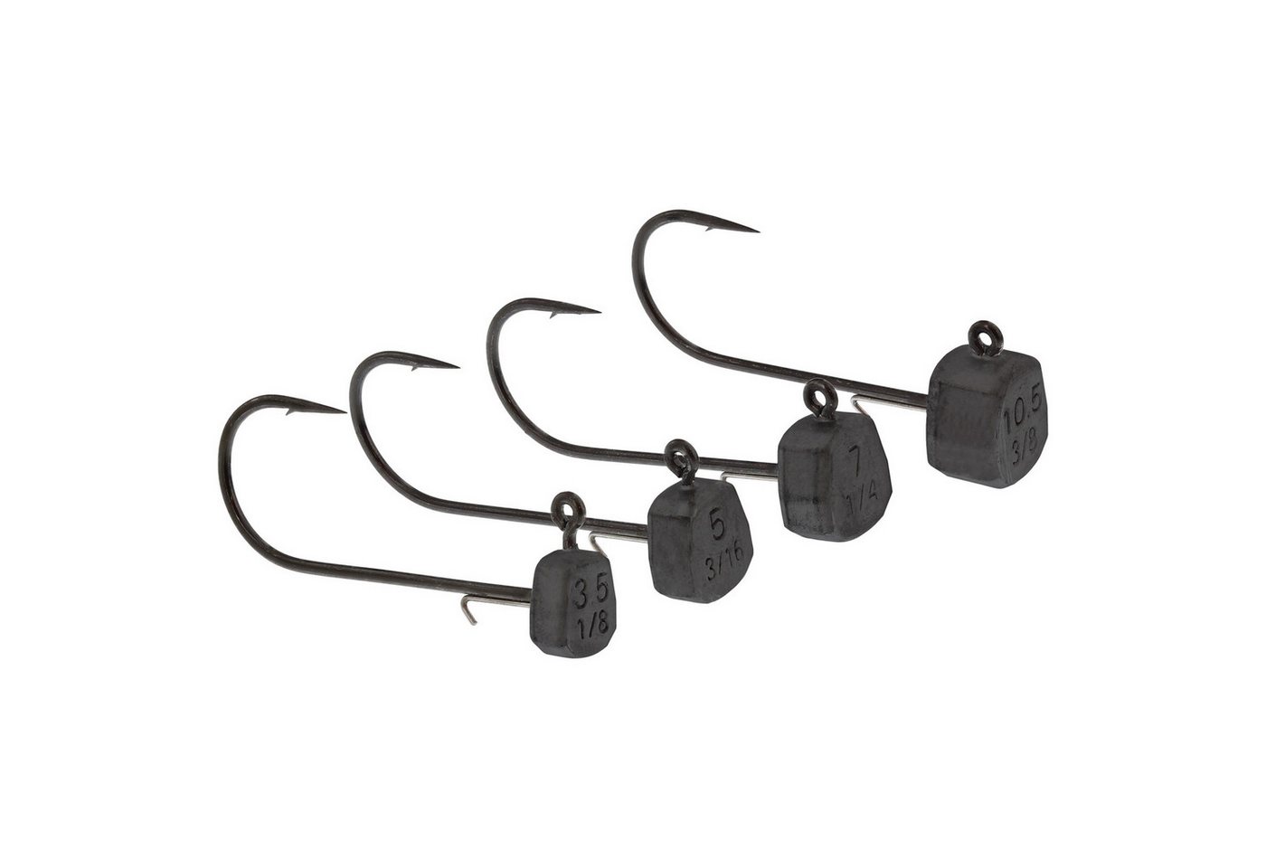 WESTIN Jighaken, Westin Ned Jig Head #1/0 3.5g Black Nickel Tungsten Jigkopf Jighead