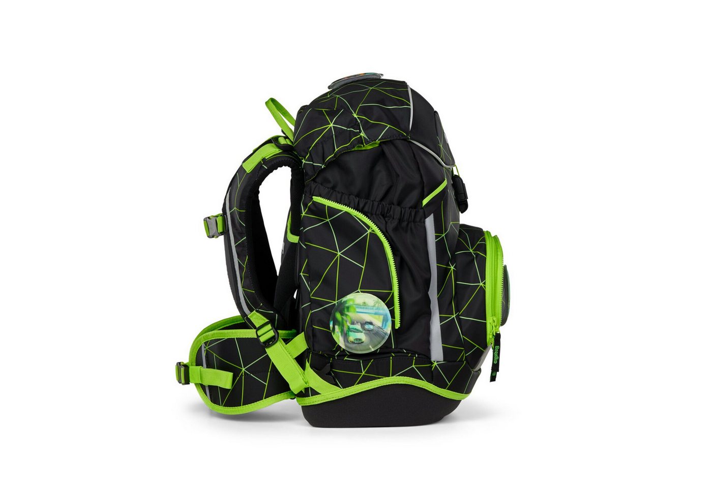 ergobag Schulranzen Schulranzen-Set PACK CyBär Race 6-teilig (6-teilig), ergonomisch, ab 1. Klasse, Your-Size-System