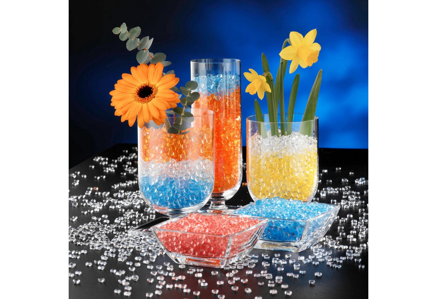 Eurosand Streudeko RAINDROPS, Regentropfen, Tautropfen Acryl 6-8mm. 330ml. Bild 2