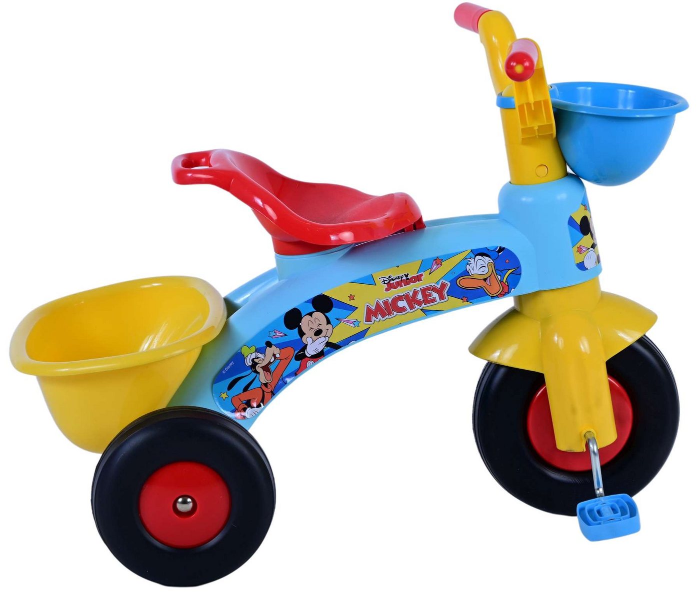 Volare Kinderfahrrad Dreirad Disney Mickey Fahrrad für Jungen Kinderrad in Rot Bild 5