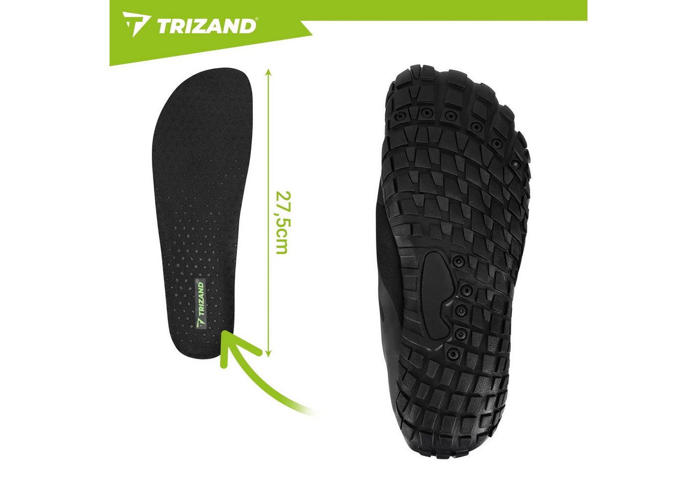 Wisam Wasserschuhe schwarz- Größe 43 5mm Trizand Wasserschuh Bild 5