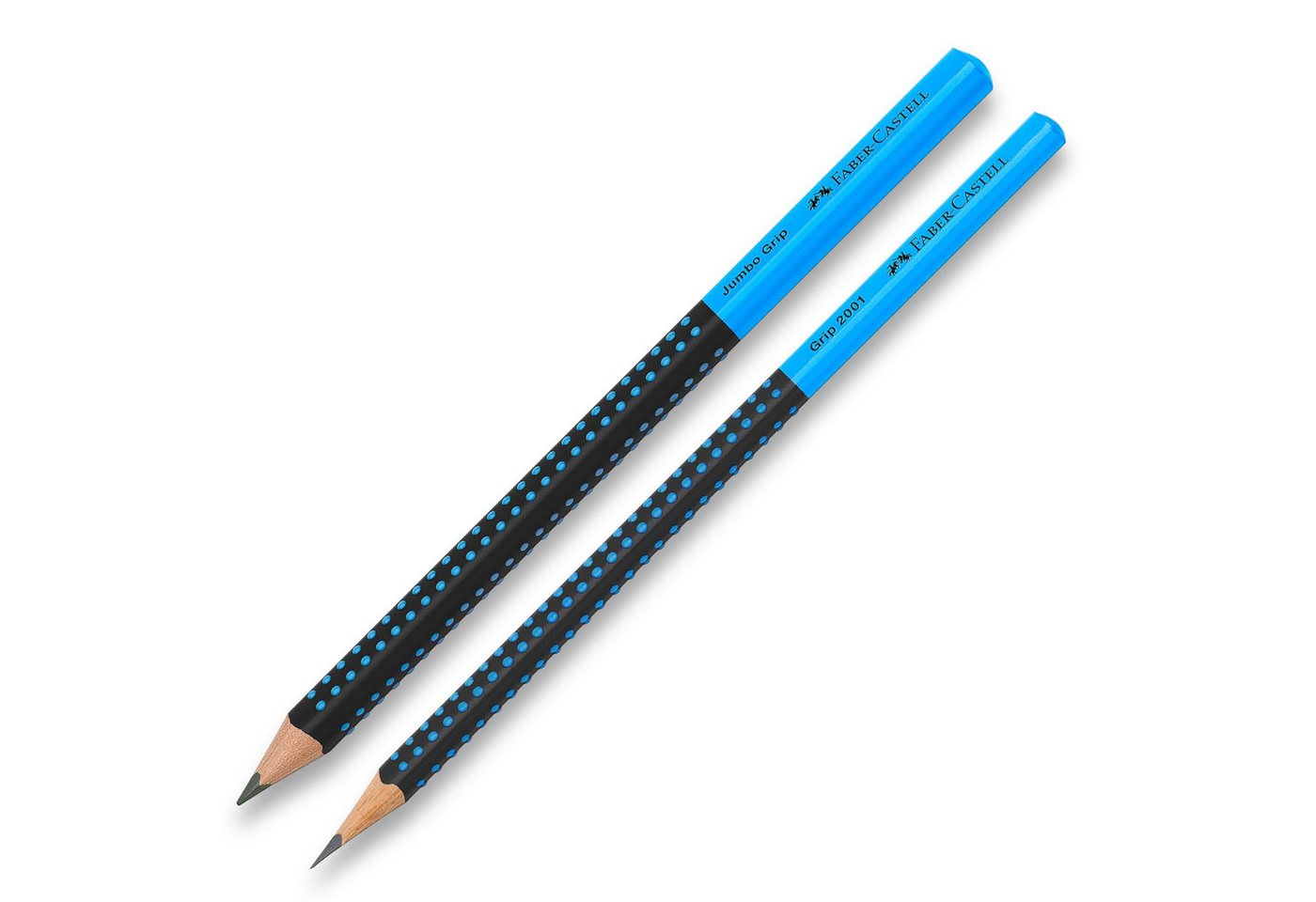 Faber-Castell Bleistift FABER-CASTELL Bleistift GRIP 2001 mit JUMBO GRIP Härtegrad HB BLAU Set