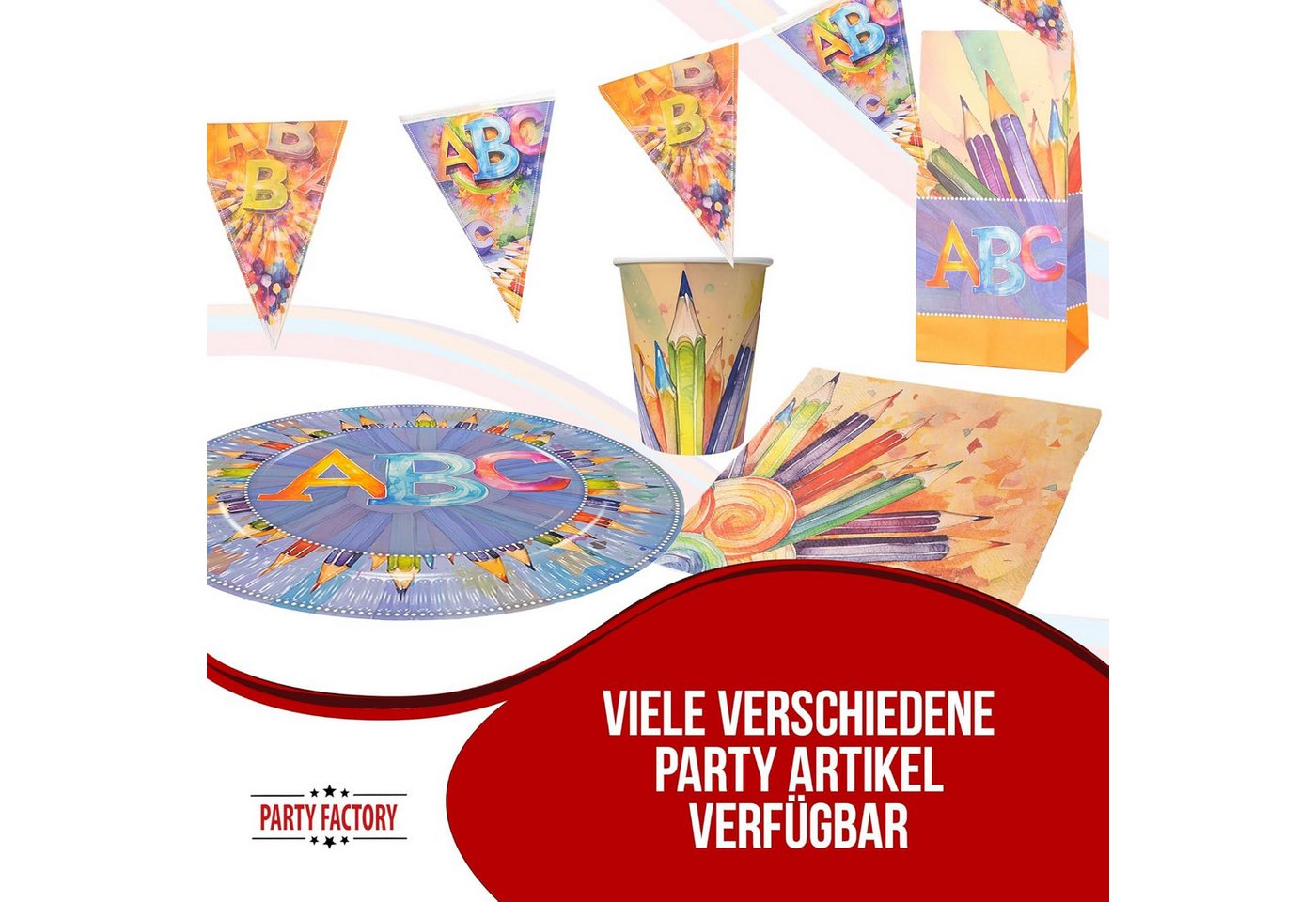 Party Factory Geschenkpapier Back to school neutral Geschenktüten 10er Bild 4
