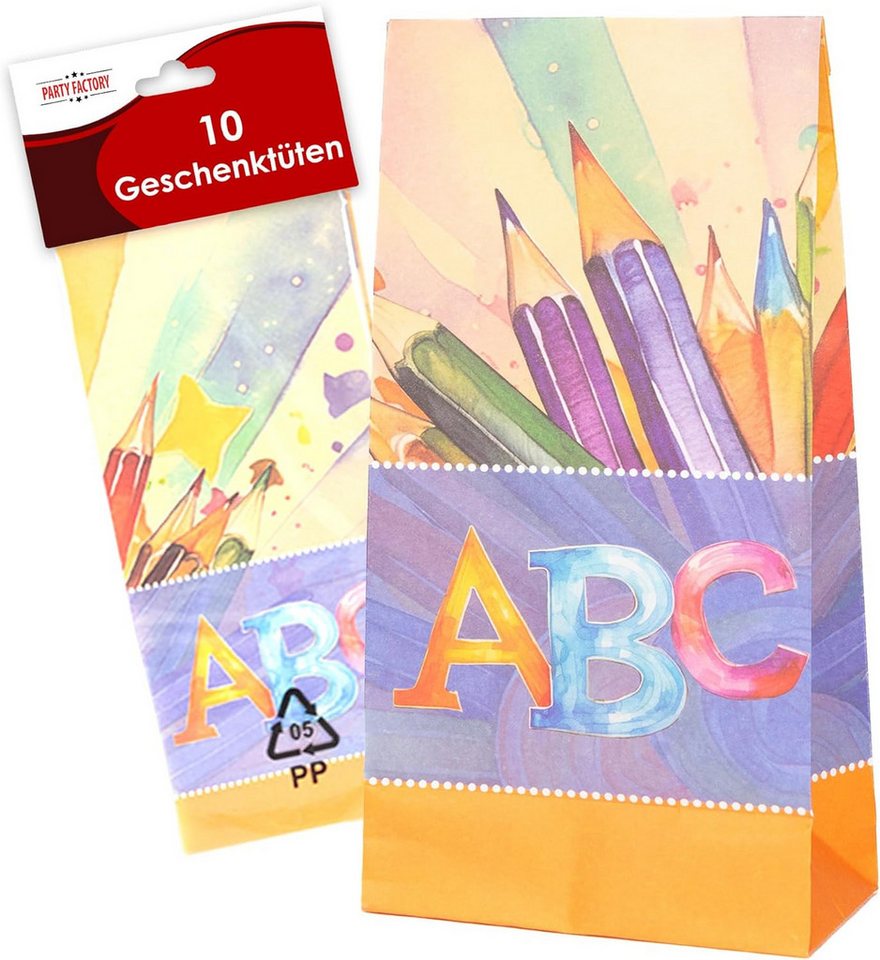 Party Factory Geschenkpapier Back to school neutral Geschenktüten 10er Bild 5