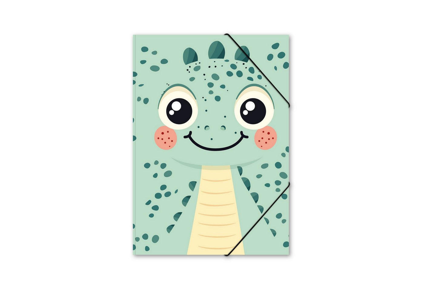 itenga Organisationsmappe itenga Postmappe A4 PP Motiv Kawaii DINO aus langlebigem Kunststoff