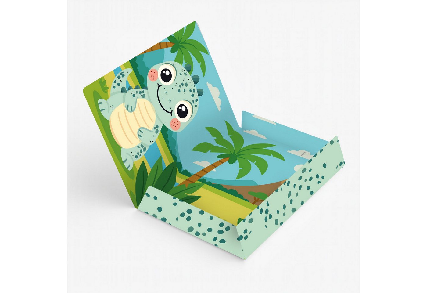 itenga Organisationsmappe itenga Postmappe A4 PP Motiv Kawaii DINO aus langlebigem Kunststoff Bild 3