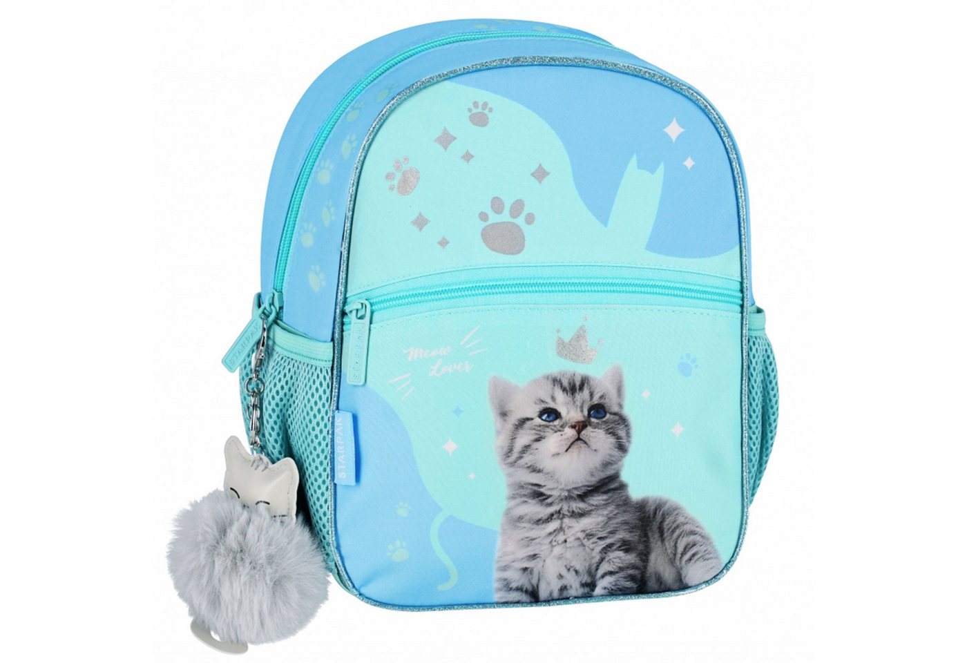 Sarcia.eu Schulrucksack Kätzchen Mädchen Rucksack, Vorschul-Rucksack 26x23x9 cm, gepolstert