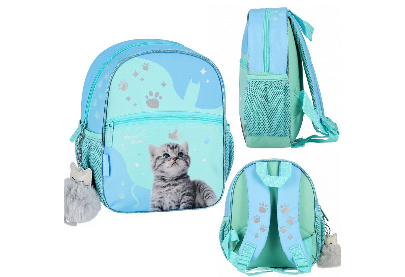 Sarcia.eu Schulrucksack Kätzchen Mädchen Rucksack, Vorschul-Rucksack 26x23x9 cm, gepolstert Bild 5