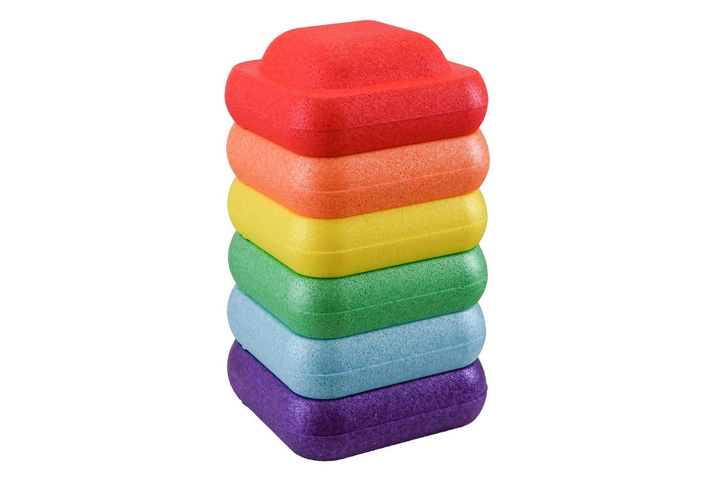 TRUTZHOLM Balanceboard Balancesteine für Kinder 6-tlg. Trittsteine stapelbar & farbenfroh, Trainiert Gleichgewicht, Körperwahrnehmung, Koordination