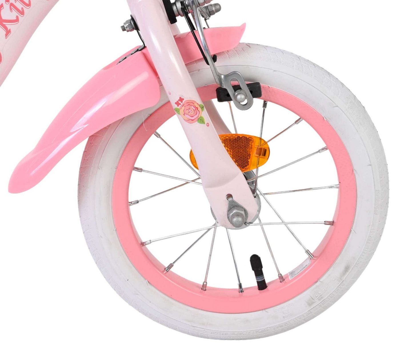 Volare Kinderfahrrad Hello Kitty 12 Zoll für Mädchen in Rosa mit Stützrädern und Korb, Hello Kitty Lizenz, Kinderfahrrad, Mädchenfahrrad, Handbremse Bild 5