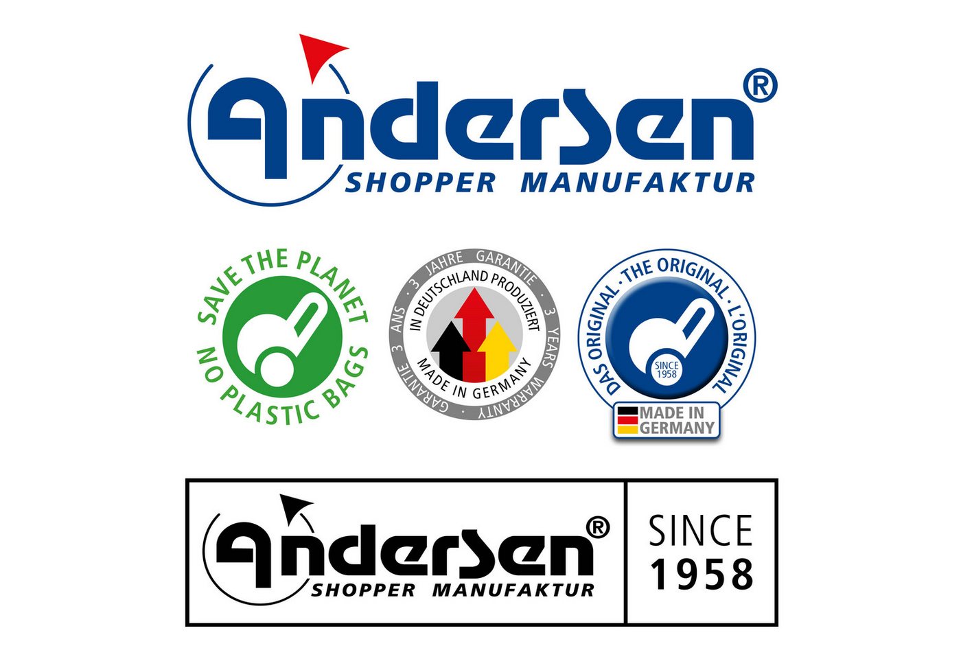 Andersen Einkaufstrolley Tasche Jacob anthrazit, wasserabweisend Bild 4