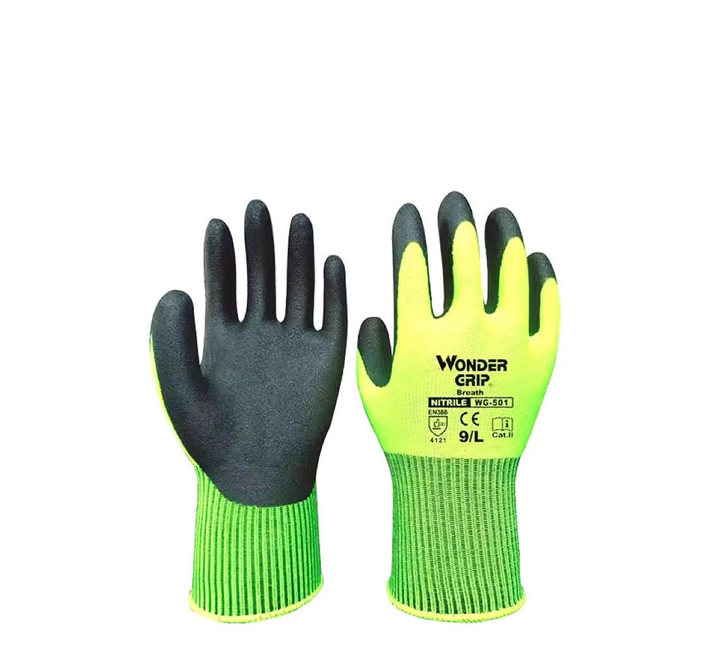 Wonder Grip Arbeitshandschuhe 3 Paar Gartenhandschuhe Nitril Damen/Herren Schnittschutz atmungsaktiv Bild 2