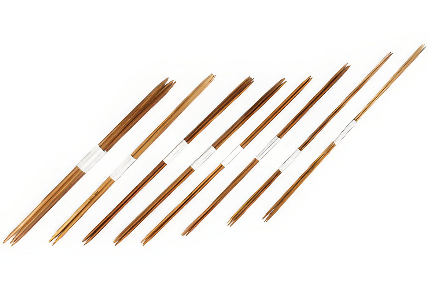 Yudu Stricknadeln 40er Stricknadeln Nadelspiel 2–10 mm Bambus