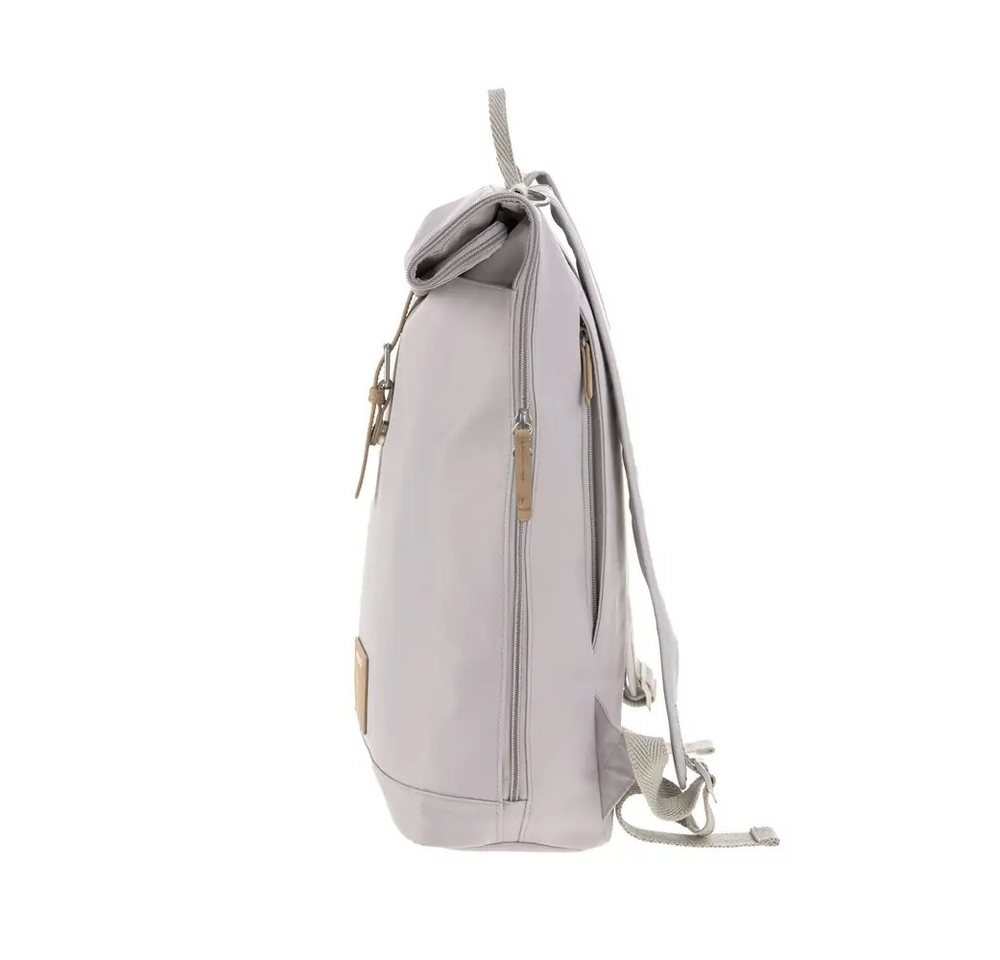 LÄSSIG Tagesrucksack Wickelrucksack grau