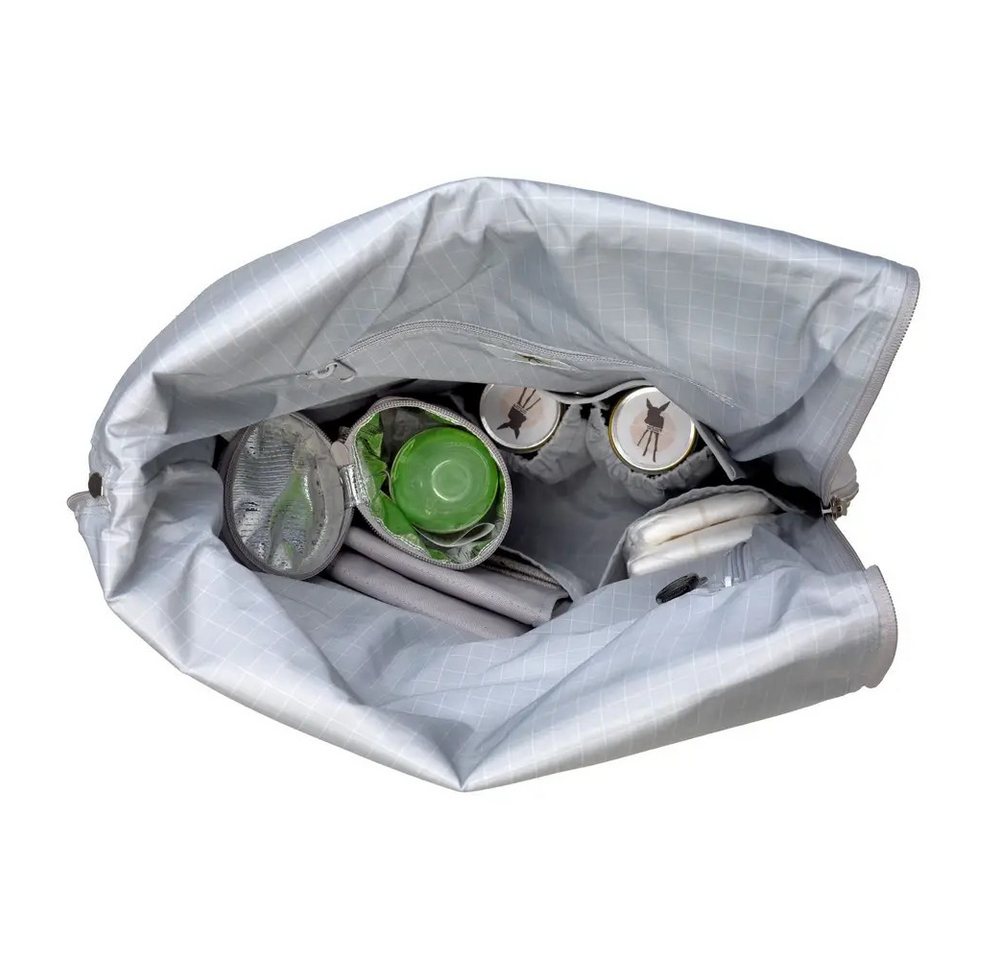 LÄSSIG Tagesrucksack Wickelrucksack grau Bild 2