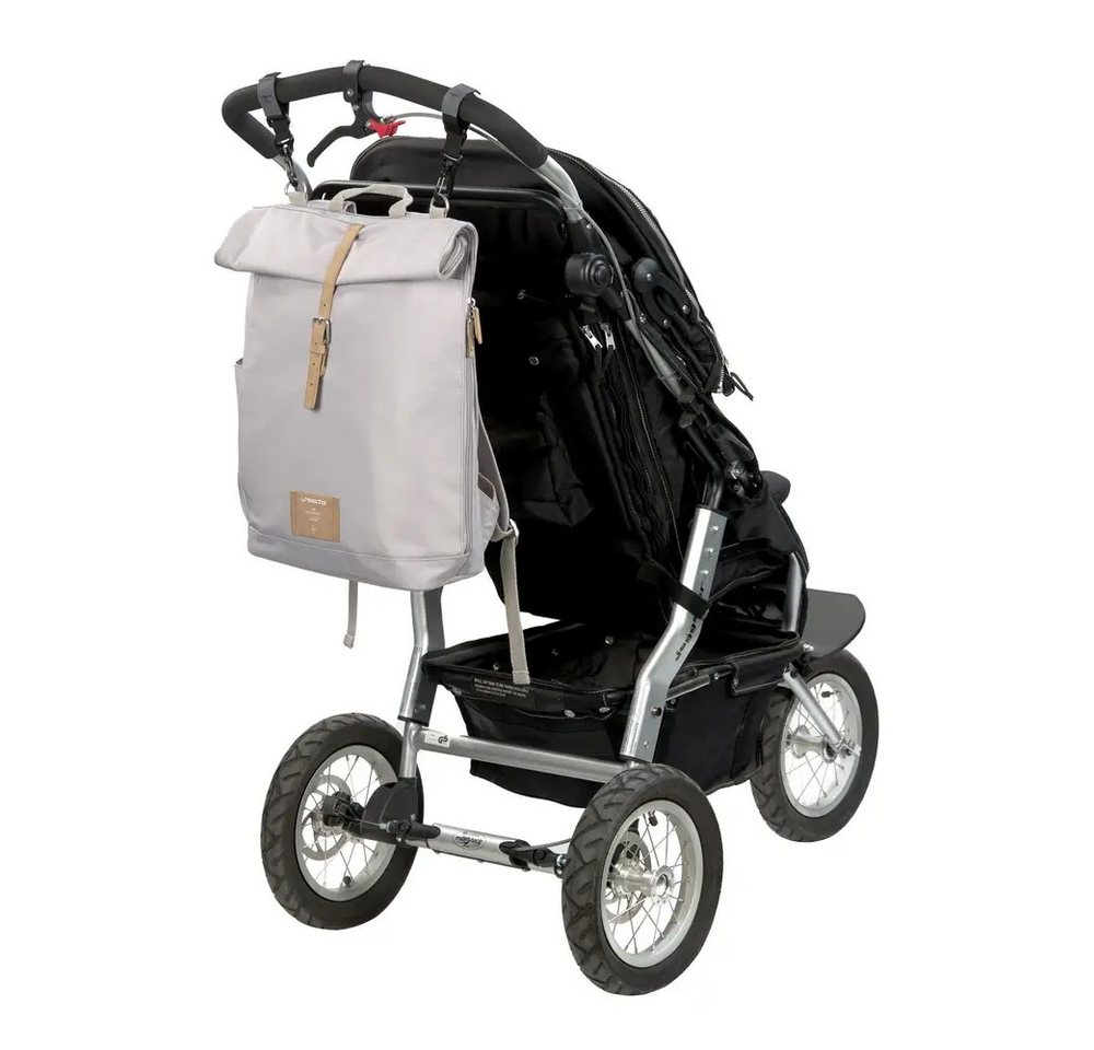 LÄSSIG Tagesrucksack Wickelrucksack grau Bild 5