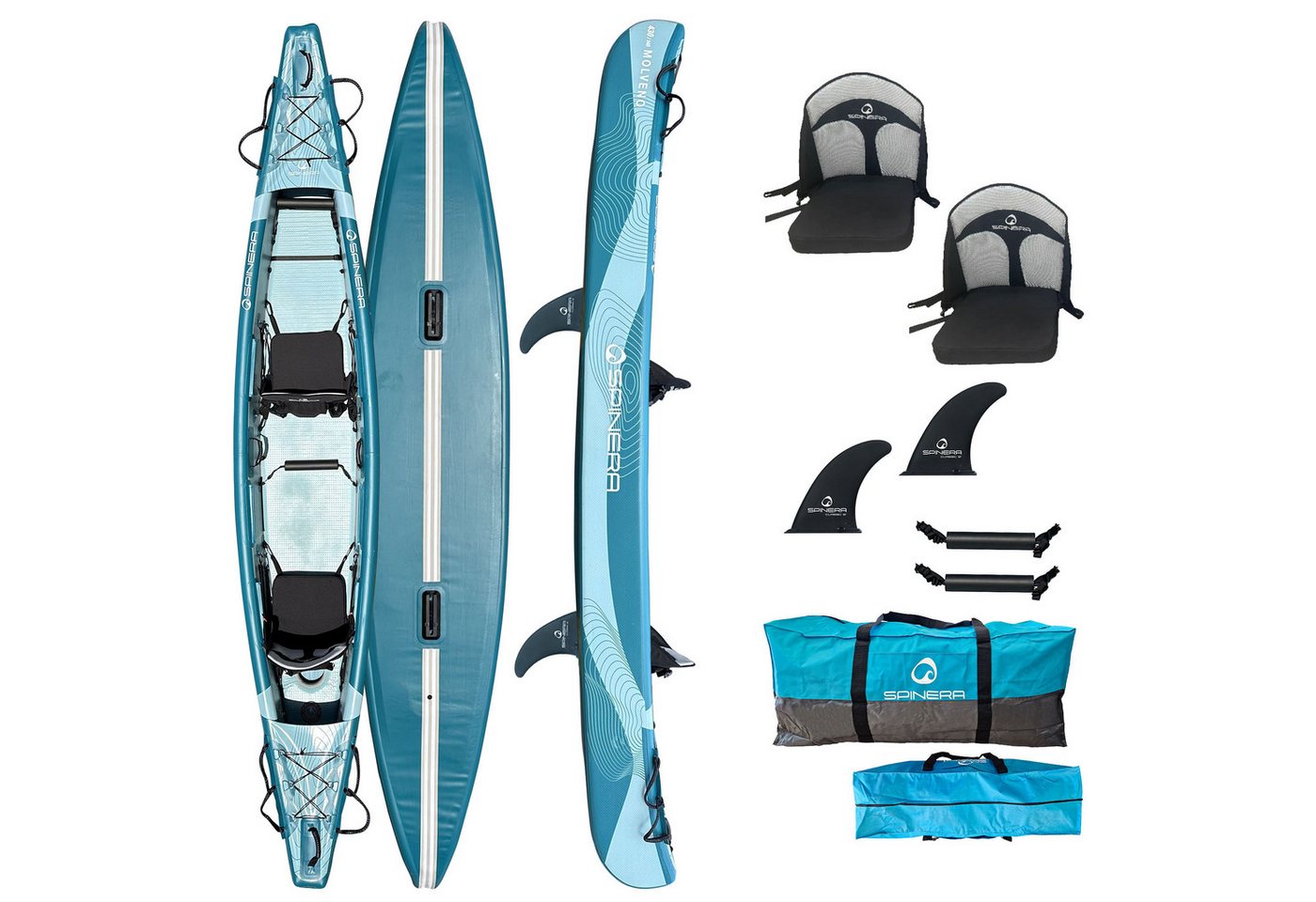 Spinera Tourenkajak SPINERA Molveno 430 HDDS Kajak 2 Personen inflatable Kanau Bild 3