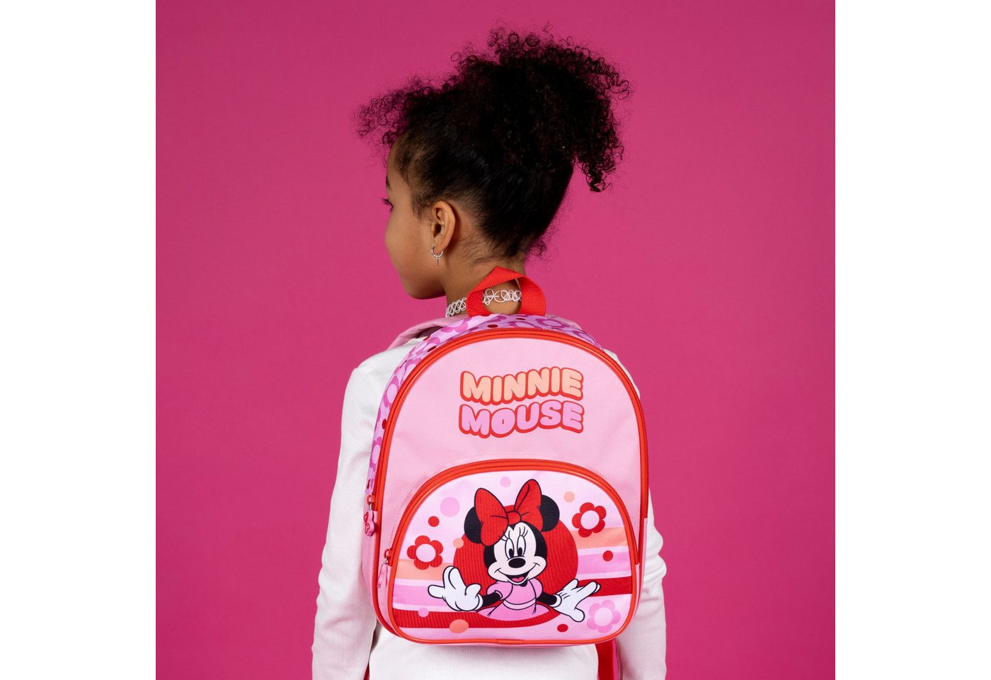 Disney Minnie Mouse Kinderrucksack Kinder Rucksack Minnie Mouse Freizeitrucksack Rosa Bild 2