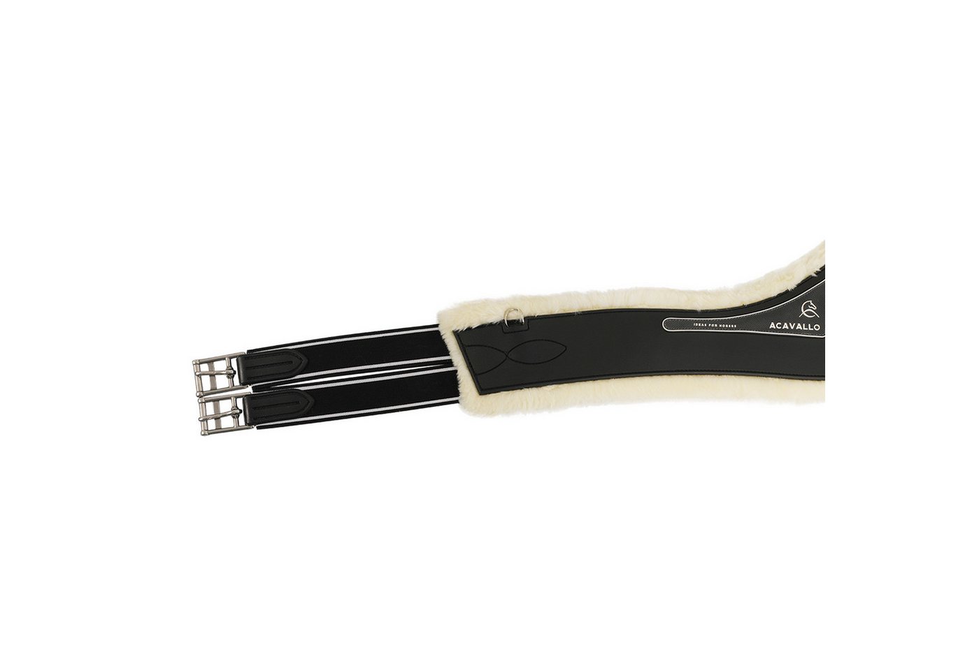 Acavallo Sattelgurte Acavallo Langgurt Anatomic PVC+Gel mit Eco-Wolle Bild 3