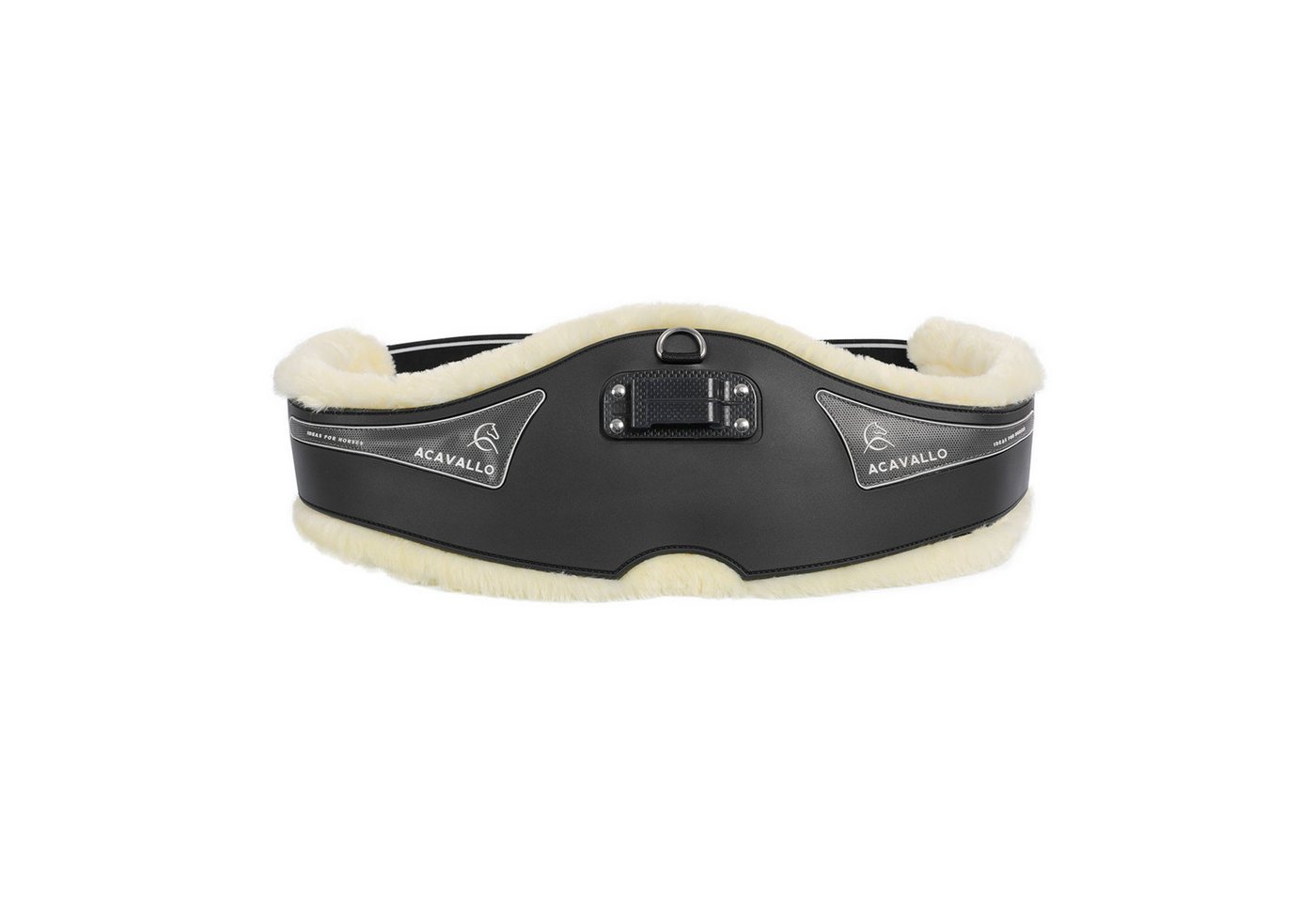 Acavallo Sattelgurte Acavallo Langgurt Anatomic PVC+Gel mit Eco-Wolle Bild 4