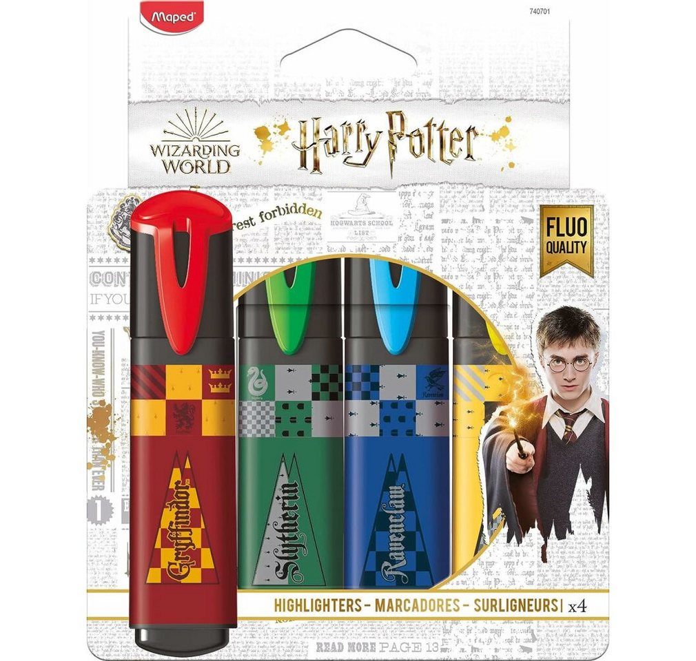 MAPED Marker 4 HARRY POTTER Textmarker farbsortiert Bild 2
