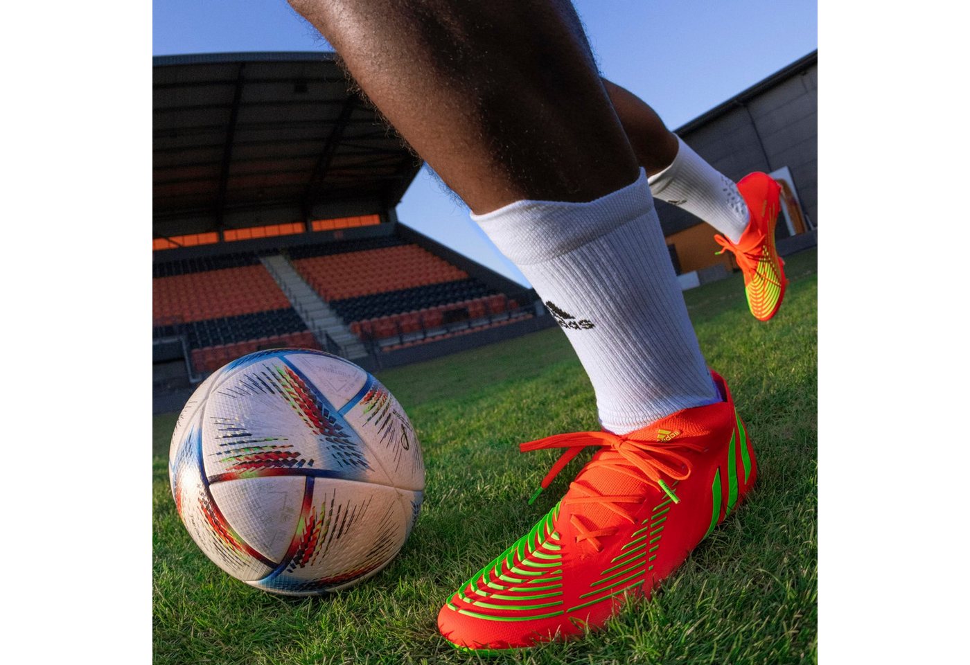 adidas Performance Predator Edge.1 FG für feste Böden (Naturrasen) rot Herren Fußballschuh Bild 3