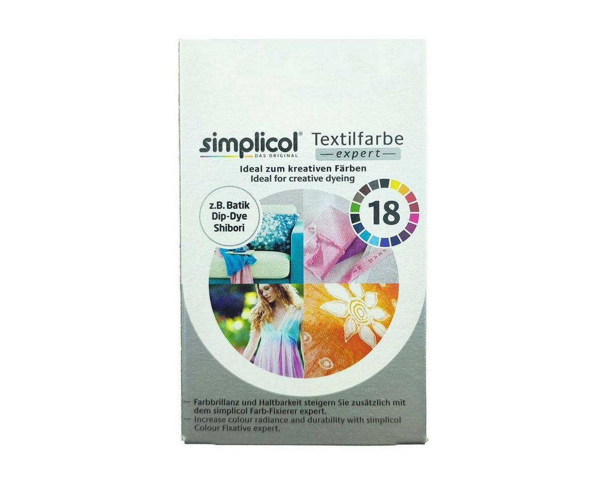 HEITMANN Textilfarbe Textilfarbe Expert Mohn-Rot 150g - Stofffärbemittel für Textilien, Farberneuerung Farbauffrischung Batik Textilfärbemittel Bild 2