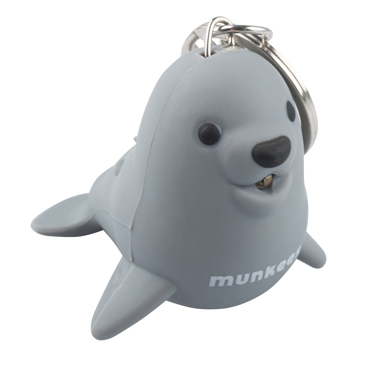 Munkees Taschenlampe LED- und Sound-Anhänger Seelöwe, für Schlüsselbund und Rucksack (Kein Set, 1-St), LED- und Soundfunktion, Schlüsselanhänger, Seelöwen-Design Bild 2