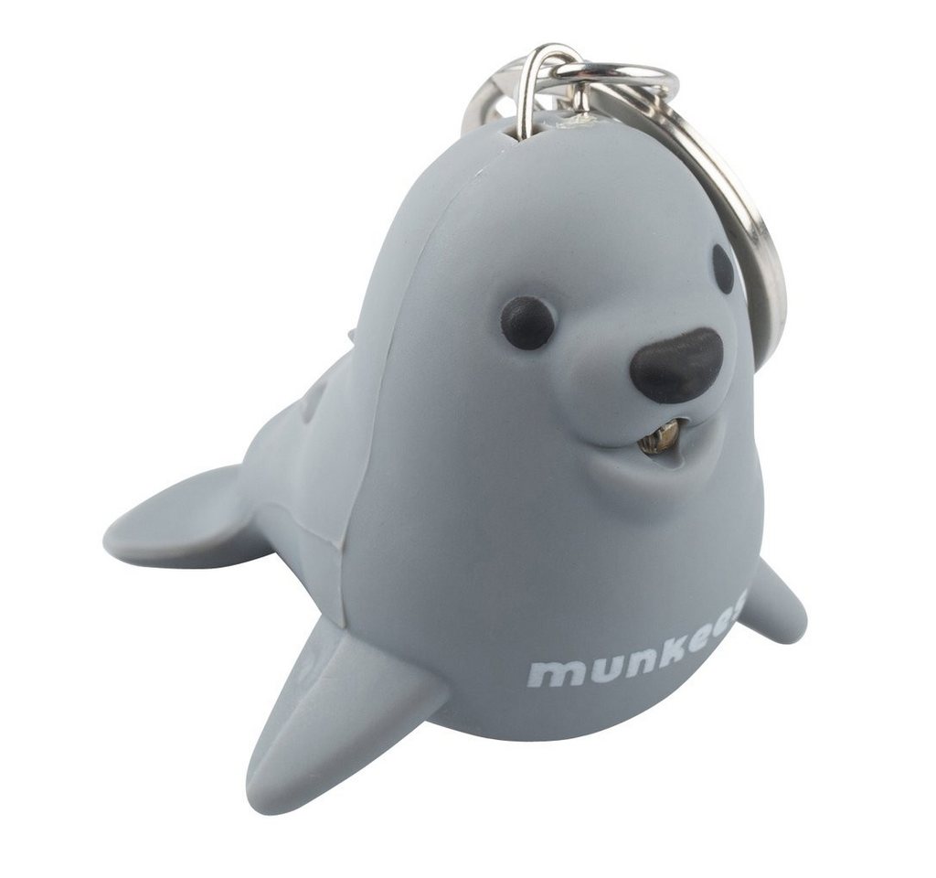 Munkees Taschenlampe LED- und Sound-Anhänger Seelöwe, für Schlüsselbund und Rucksack (Kein Set, 1-St), LED- und Soundfunktion, Schlüsselanhänger, Seelöwen-Design Bild 4