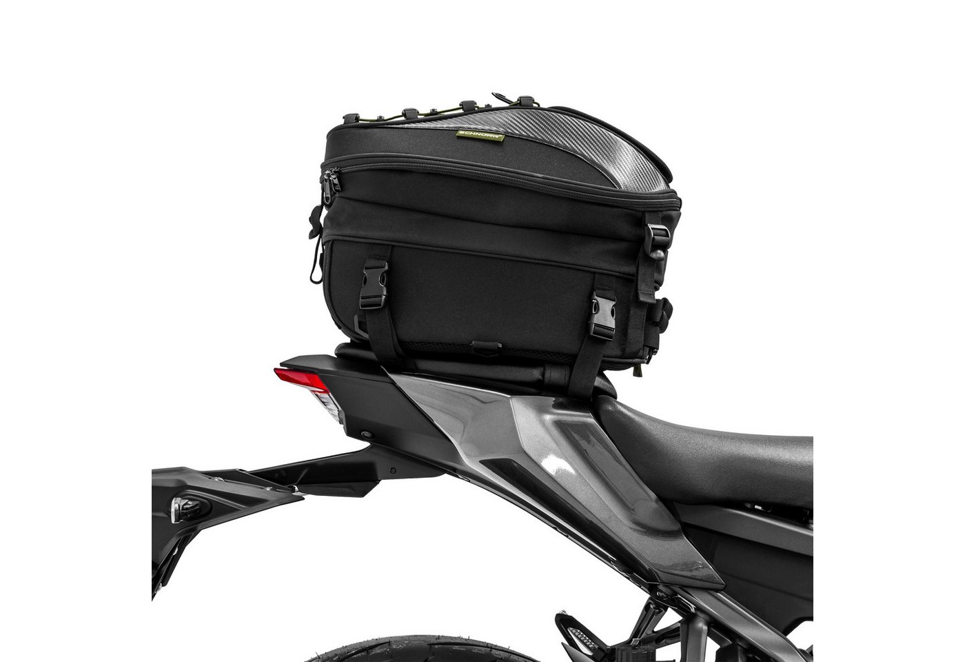 SCHNORR Rucksack Hecktasche Motorrad TB30 mit Tragegurten für Kawasaki Z 650