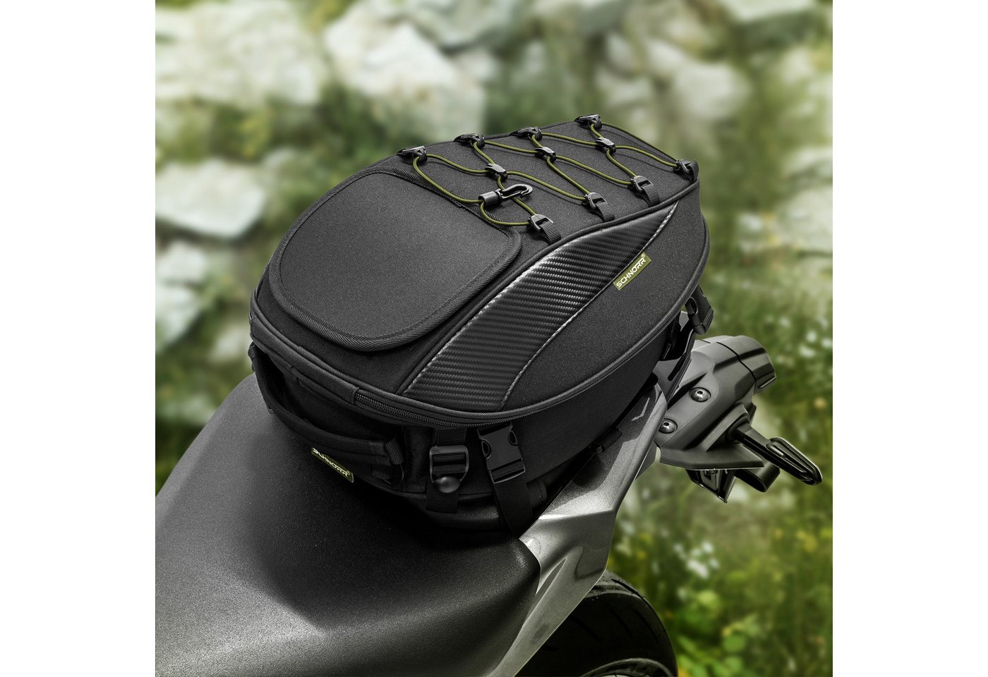SCHNORR Rucksack Hecktasche Motorrad TB30 mit Tragegurten für Kawasaki Z 650 Bild 2