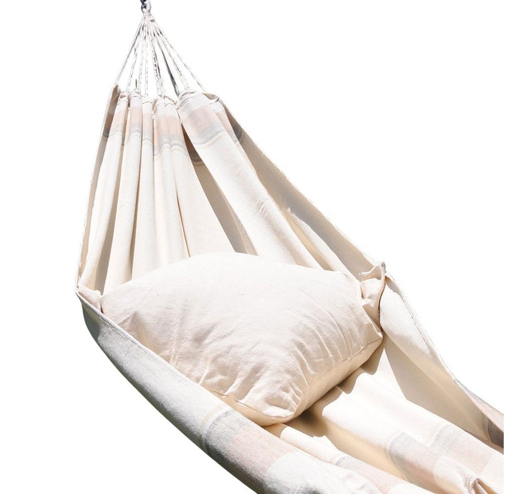 HOPLO Hängematte Single Hängematte Classic 181 aus 100% Baumwolle Tuchhängematte, Hergestellt unter fairen Bedingungen! Bild 2