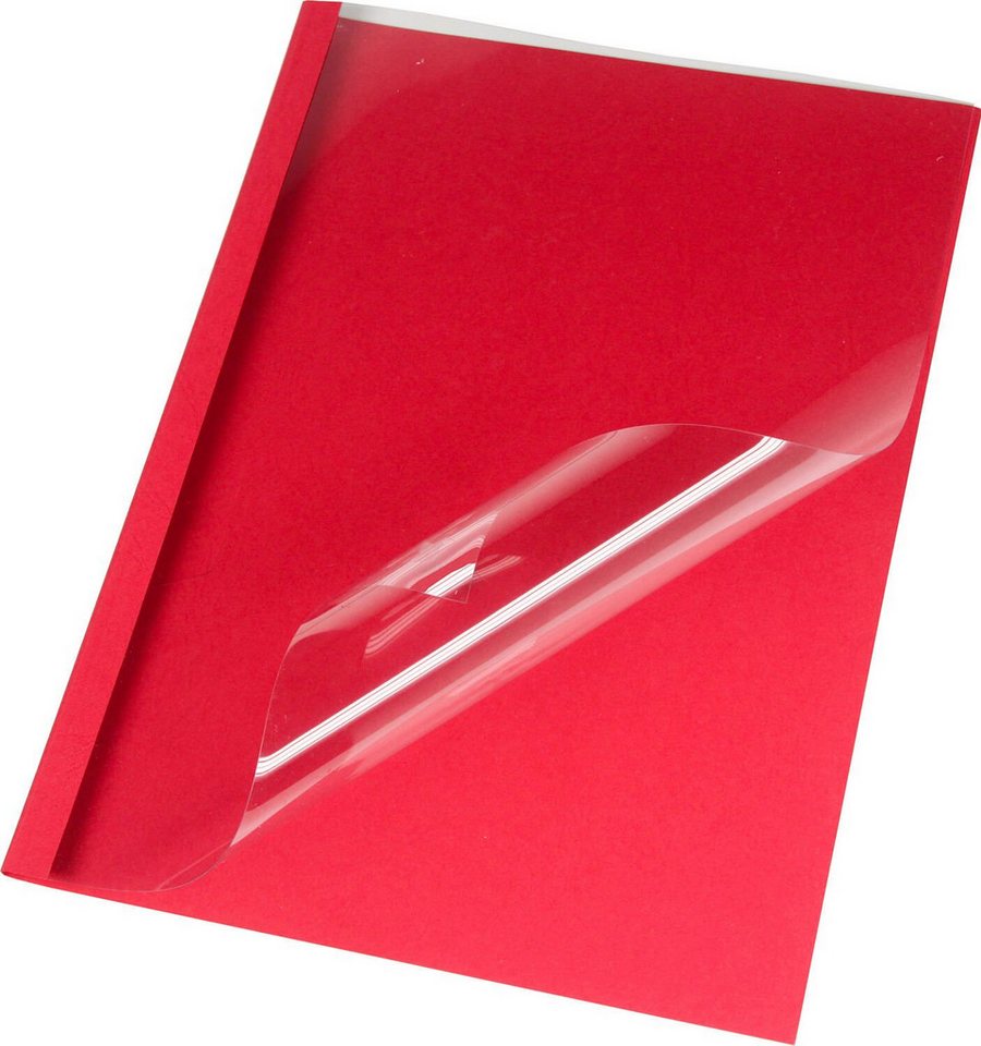LMG Germany Thermo-Bindemappe Thermobindemappe Lederstruktur mit klarer Vorderseite, DIN A4 Softcover, (Packung Bild 3